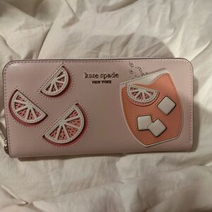 Kate Spade grapefruit wallet